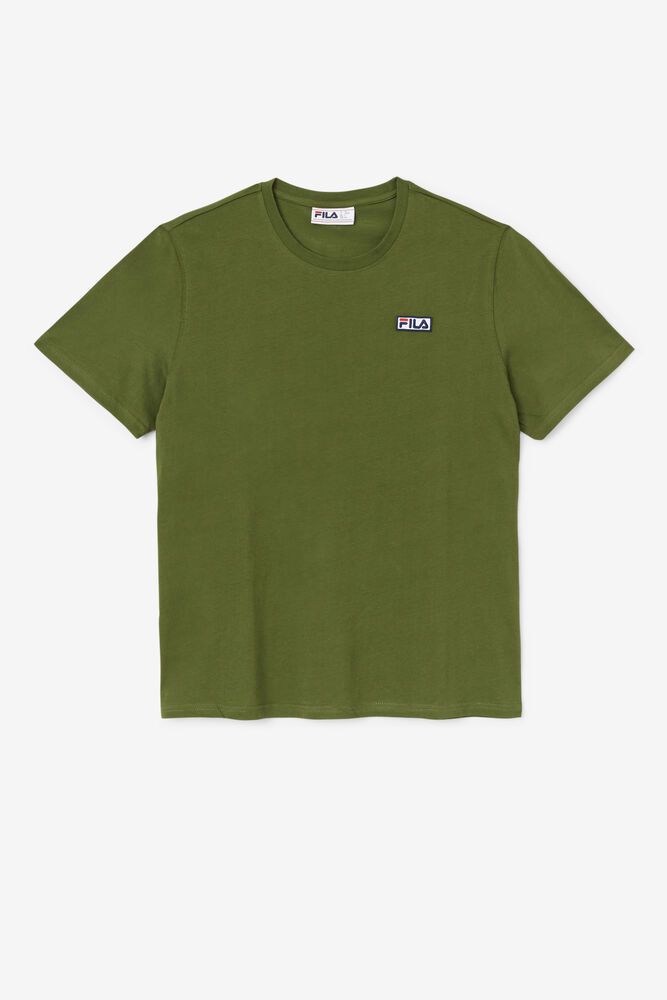 Fila T-Shirt Mens Olive - Skylar - Philippines 0734528-FD